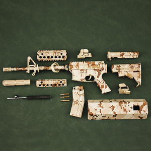 <strong>AR15</strong> Metal Guns Model Miniature Model Toy Gun Black 1: 3 Scale Diecast Metal Build Kit Gun Model - Product Image 1