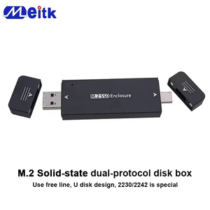Caja de disco duro externo, caja de estado sólido 2230 2242, usb3.1, tipo A/C, sin cable, USB de doble cabezal - Product Image 3