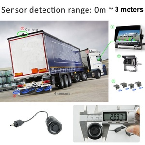 Truck Bus Car 7 Inch on Board Display Truck <strong>Sensor</strong> Visual <strong>Reversing</strong> Radar 4 Probe HD Video Parking <strong>Sensor</strong> <strong>System</strong> Rearview Camera - Product Image 5