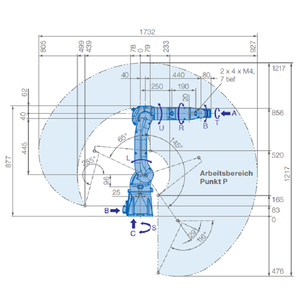 Scaraロボットとしてのロボットアセンブリ用の7KGペイロードを備えた6 Aixsミニ産業用ロボットMOTOMANGP7 - Product Image 5