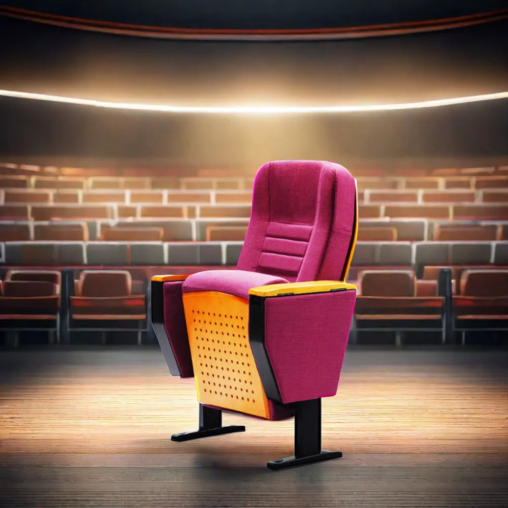 כיסא אודיטוריום מודרני מותאם אישית לריהוט תיאטרון מסופק במפעל האוניברסיטה