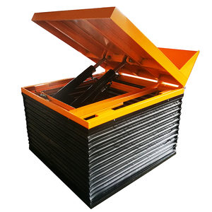 Plataforma elevadora de carga de 1 tonelada mesa elevadora de tijera con función de inclinación para carga y descarga de material