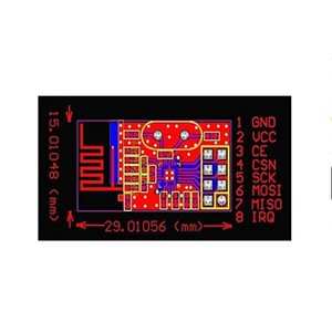 NRF24L01 2,4 GHz 2Mbit/s RF-Transceiver-Modul platine für drahtlose Daten übertragung - Product Image 3