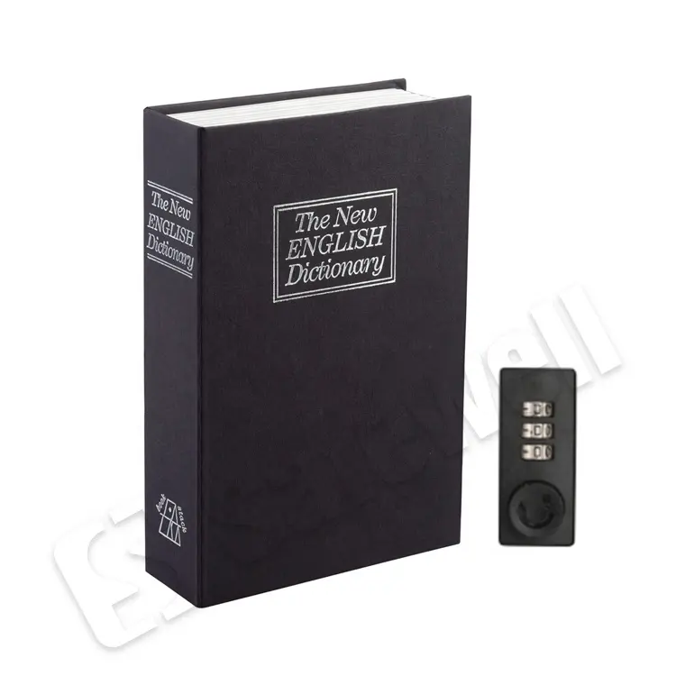 Safewell BS0101C سر كتاب صندوق الأمان كاجا فويرتي الأمن قاموس الكتاب الآمن مع قفل و قاموس الكتاب الآمن