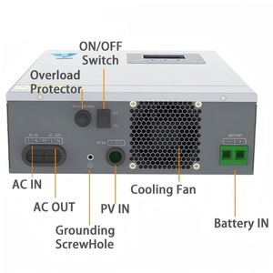 3.5KW Hybrid Solar Inverter 100A MPPT Residential Use <strong>Input</strong> 230Vac <strong>Output</strong> 50/60Hz 24VDC Pure Sine Wave <strong>WiFi</strong> Single Phase Home - Product Image 4