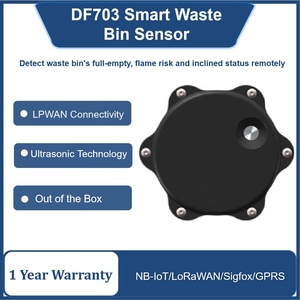 Dingtek DF703 Sensor de contenedor inteligente Inalámbrico Monitoreo de distancia interior/exterior con función de gran angular Opción de almacenamiento de datos en la nube para residuos - Product Image 2