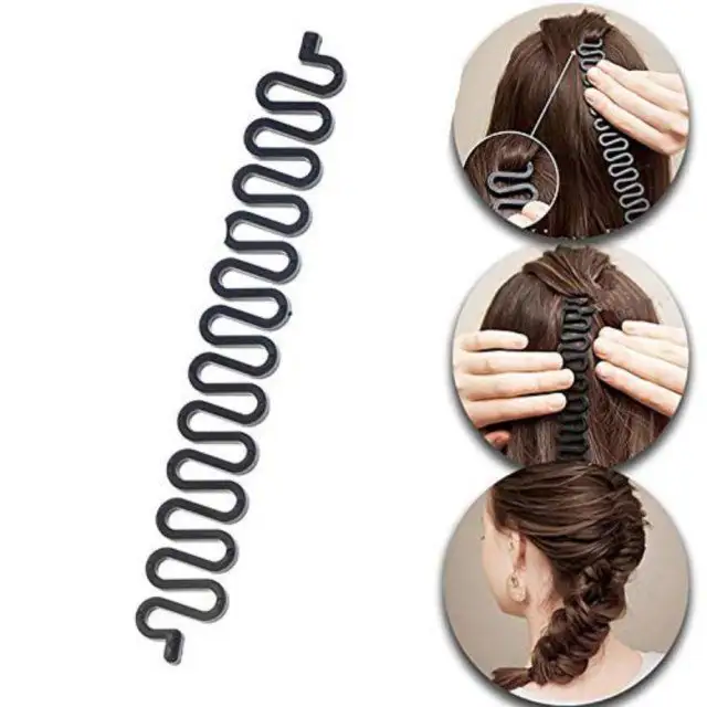 Pince à cheveux pour femmes DIY Roller French Magic Hair Twist Styling Bun Maker Hairstyle Braid Tool Twist Plait Hair Braiding Tool