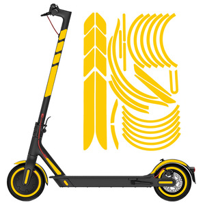 Sıcak satış yüksek güç 36V Reflective l Motor Boyueda 350W yansıtıcı çıkartmalar ile yetişkin için 8.5 inç lastik elektrikli Scooter - Product Image 3