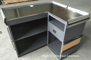 普通风格定制超市设计杂货店收银台陈列零售收款台柜台 - Product Image 4