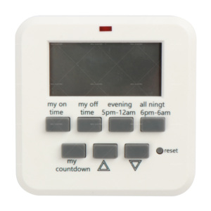24 Hour Digital Timer Outlet (2 Pack), ON/Off <strong>Program</strong>, <strong>LCD</strong> <strong>Display</strong>, Single Plug-in, 125V 15A for Seasonal Light, Lamp, Heater - Product Image 5