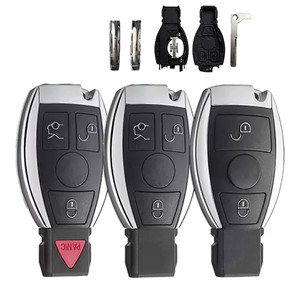 2/3/4ปุ่ม BGA NEC ปลอกกุญแจรีโมทรถยนต์สำหรับ Mercedes Benz W203 W204 W205 W210 W211 W212 W221 W222กับ sticke