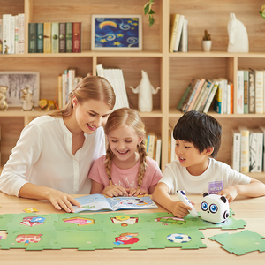 Yeni başlayanlar için 4 + erken kök eğitimi programlanabilir eğitici oyuncak çocuklar için interaktif ekransız kodlama robotu