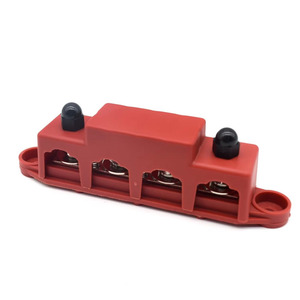 DC otobüs çubukları güç dağıtım çubuğu Auto 12V otomatik araba için kapak ile 4 yollu bara tekne - Product Image 5