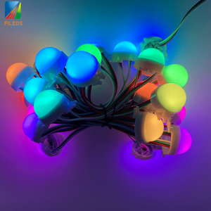 Ws2811 <strong>Pixel</strong> Round 30mm Led Coin Piont Light 12V Digital RGB LED <strong>Pixel</strong> <strong>WS2801</strong> WS2811 LED <strong>String</strong> Ball Light - Product Image 1