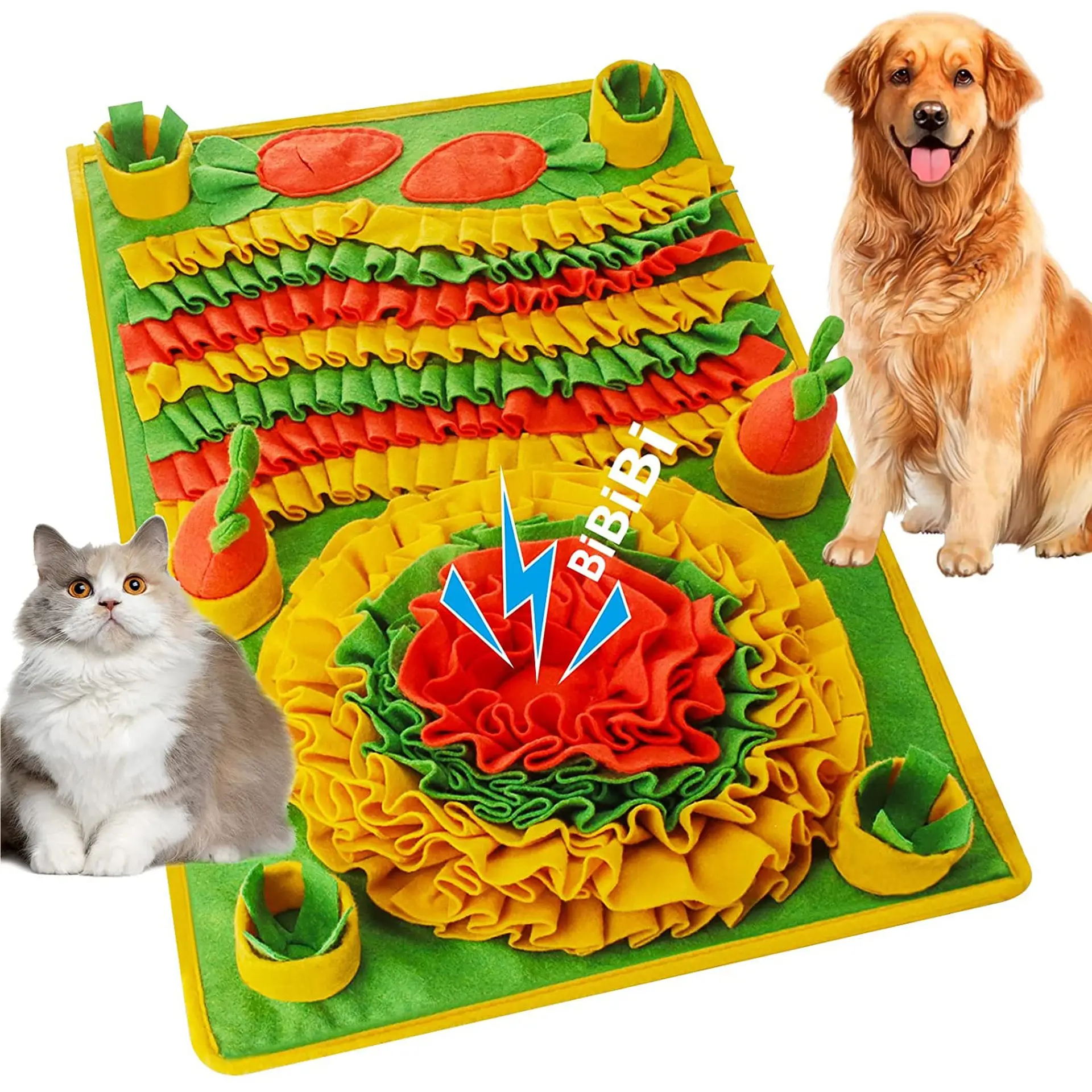 Новый коврик для дрессировки домашних животных, для кошек и собак, Интерактивная игрушка для кормления собак, коврик для вынюхания домашних животных, коврик для принадлежностей для домашних животных