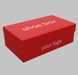 Black Custom Logo Printing Men'<strong>s</strong> Large Size Corrugated Paper Shoe Box