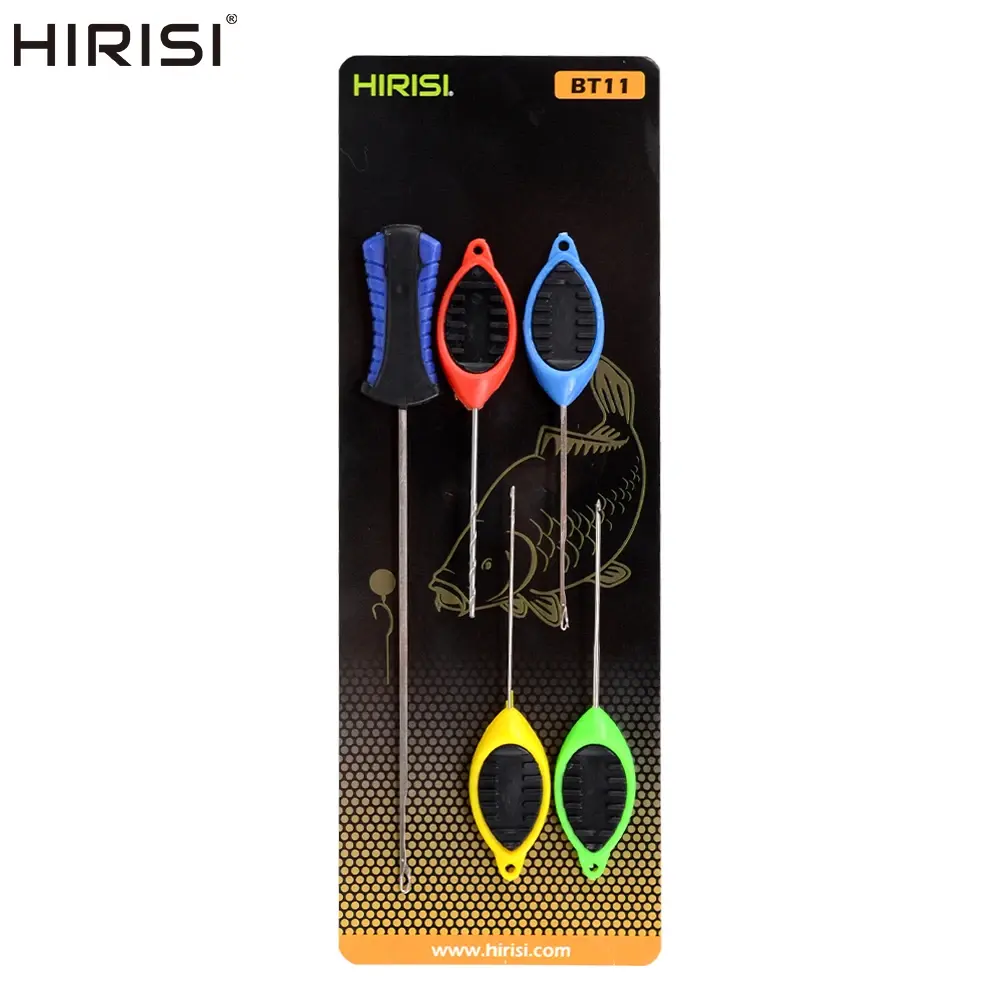 Hirisi carpe appâts de pêche ensemble d'aiguilles aiguille fermée Pop Up bouillette épingles d'épissage aiguille carpe faisant des outils accessoires de pêche BT11