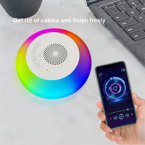 便携式蓝牙泳池扬声器，带七彩灯IPX7防水浮动扬声器360度环绕立体声 - Product Image 5