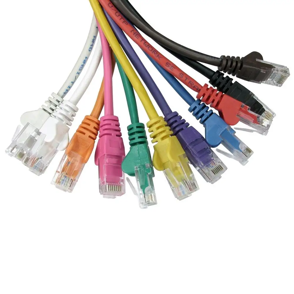 customised Cat7 Cat6a CAT6 Patch Cord Cable 1000mhz Ethernet Internet Network LAN RJ45 UTP WHITE Communication Cables