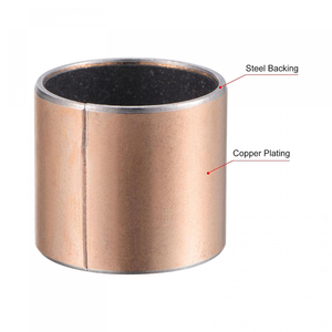 Tự bôi trơn du bushings oilless trượt mang Đồng trở lại PTFE đồng bằng tay áo vòng bi cho các bộ phận trượt máy móc - Product Image 3