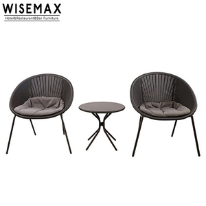 WISEMAX北欧ミニマリストラタン椅子とテーブルセットネットレッド屋外パティオレジャー家具外テーブルと椅子ビストロセット - Product Image 6