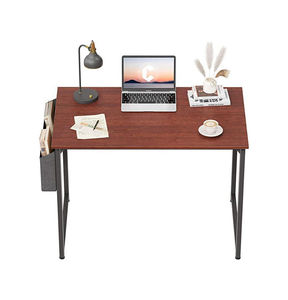 Metal Frame and Wood Study Table for School Student With Simple Home Writing Wooden Adjustable <strong>Computer</strong> Desk - Product Image 4