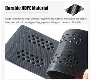 HDPE Geocell testurizzato griglia di ghiaia perforata per il prezzo del produttore di costruzioni stradali 3D modello di capacità di soluzione di progettazione - Product Image 6