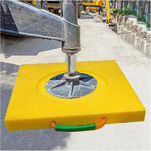 Plastic Outrigger Cranes RV Jack Pad Support Block with Recess in the <strong>Middle</strong> - Product Image 2