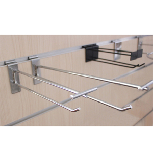 Chrome Flipper <strong>Scan</strong> <strong>Hooks</strong> Double Prong Iron Slatwall <strong>Display</strong> <strong>Hooks</strong> for Store <strong>Display</strong> - Product Image 5