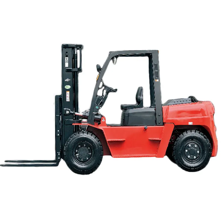 Diskon besar-besaran barang baru Tiongkok 8.0 10 Ton gudang Forklift Diesel untuk penanganan Material besar