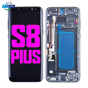 S8ทดสอบ100% ชิ้น + สำหรับ Samsung Galaxy S8 Plus จอแสดงผล LCD แบบสัมผัสแผงดิจิไทเซอร์ G955 G955F G955FD หน้าจอพร้อมกรอบอะไหล่