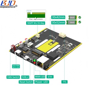 M.2 5G modulo to ETH RJ45 cablato adattatore Lan Dual SIM Card titolare con ventilatore e 4 antenne per Quectel RM520N-GL RM521F-GL RM530N-GL - Product Image 3