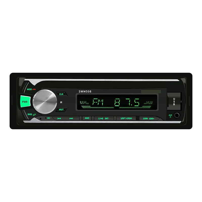 Reproductor estéreo para coche, Radio de 12V, 1DIN, AUX-IN, MP3, FM/USB/Radio, manual de usuario, con BT