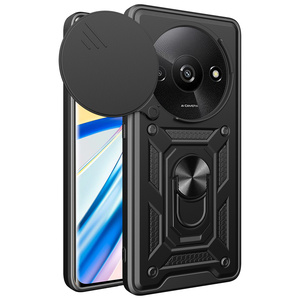 红米A5 A3 A2 A1 Plus 4g戒指支架保护手机外壳滑动相机后盖防震手机外壳 - Product Image 1