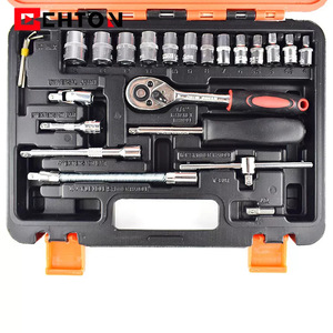 OEM ODM工厂53 pcs扳手套装工具箱汽车修理套筒扳手工具红色带工具盒 - Product Image 4