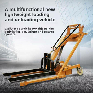 500Kg 1.6M Portable Fork Lift Hand Push Small <strong>Loading</strong> <strong>and</strong> <strong>Unloading</strong> Stacker - Product Image 5