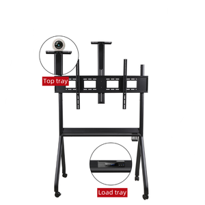 Computer Monitor Cart Tv Mobile Stand Android Swivel Tv <strong>Wall</strong> <strong>Mount</strong> <strong>v</strong> Star 55 to 100 Inch Floating Shelves with Led Light - Product Image 4