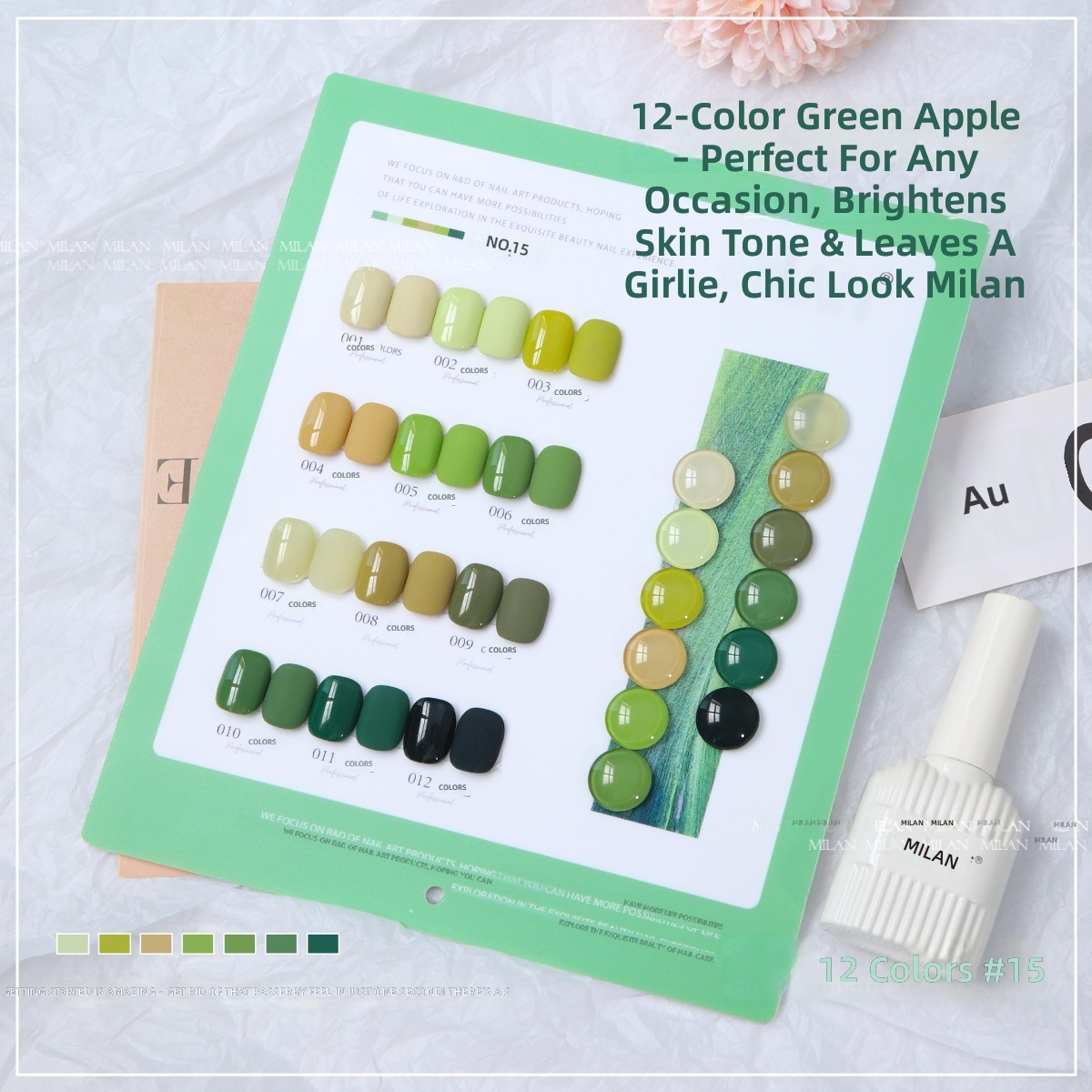 12-color green apple