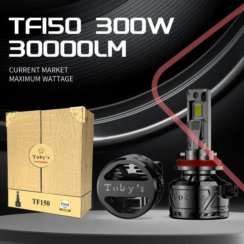 TF150 H1 H4 fari a Led 300W 30000lm lampadina per fari a Chip 4575 importata impermeabile canbus ad alta luminosità
