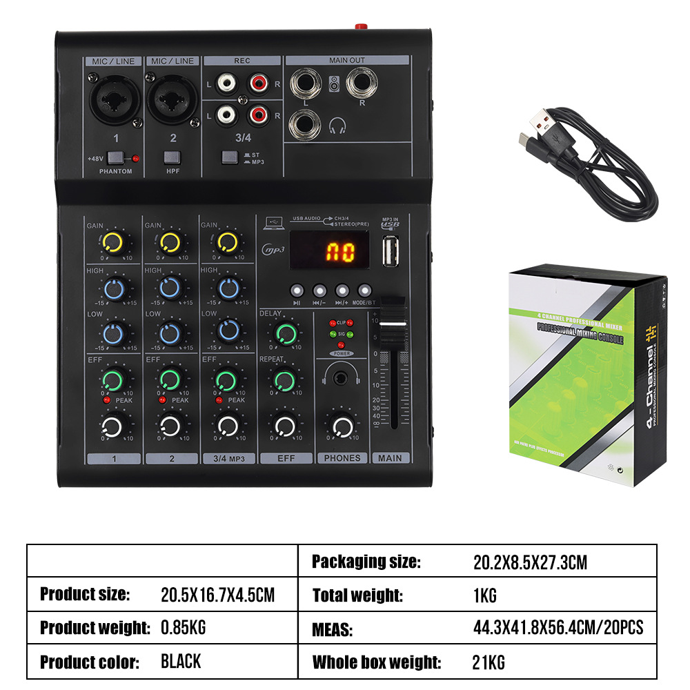 4-way mixer (black)