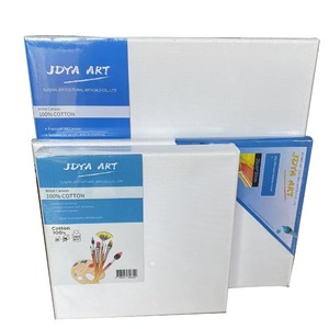 JDYA OEM定制尺寸艺术家帆布空白拉伸帆布拉伸空白油画丙烯酸油画