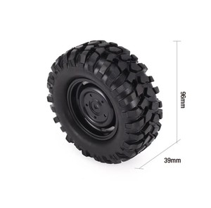 4Pcs <strong>1.9</strong> Inch 96mm/110mm 1/10 RC Crawler Car Rubber Wheel Rim <strong>Tire</strong> Beadlock for RC HSP Redcat Traxxas AXIAL SCX10 90046 RC4WD - Product Image 4