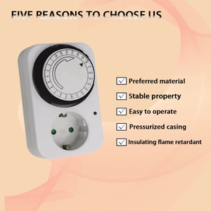 Fornitura di fabbrica Smart Home Mini Timer spina 24 ore ciclico Timer meccanico per uso industriale 220V PC Plug in Timer