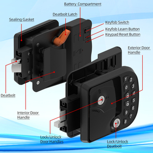 Full Metal Keyless <strong>Entry</strong> Keypad <strong>Key</strong> Fob RV <strong>Lock</strong> Deadbolt RV Door Keyless Remote Handle <strong>Lock</strong> for Camper Motorhome Trailer