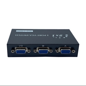 SY 3 puertos 2 entradas 1 salida Interruptor VGA para computadora 2 en 1 salida Interruptor de pantalla de video VGA Compartidor de pantalla de computadora