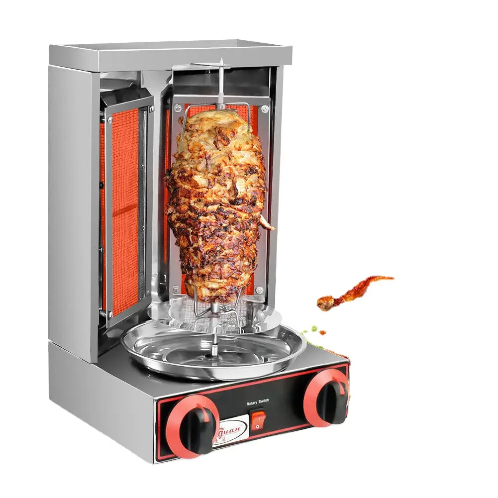 Gaz dikey Broiler Shawarma kebabı ızgara makinesi