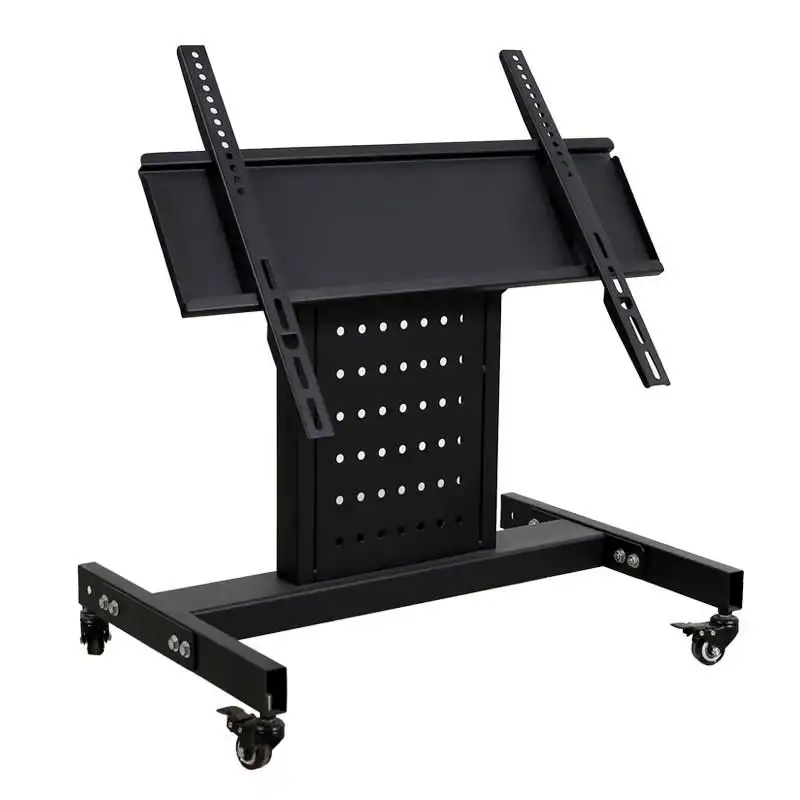 Suporte móvel de desktop universal para tv yd1700, suporte giratório para carrinhos de telefone móvel de 55 polegadas 360