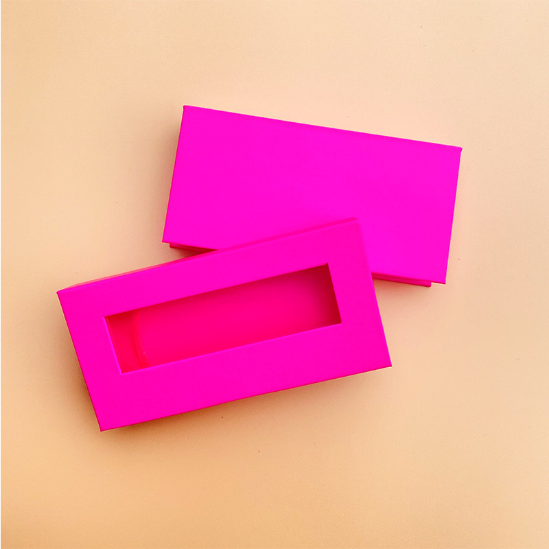 Rose red rectangular magnetic box