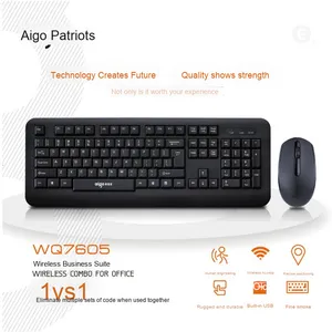 WQ7605 Juego de teclado y ratón inalámbricos para computadora Combinación de teclado y ratón inalámbricos inteligentes con ahorro de energía 2,4G - Product Image 2