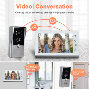Sistema de intercomunicación de apartamento de 7 pulgadas, portero automático, impermeable, cámara de visión nocturna, timbre, videoportero, desbloqueo para Villa - Product Image 2